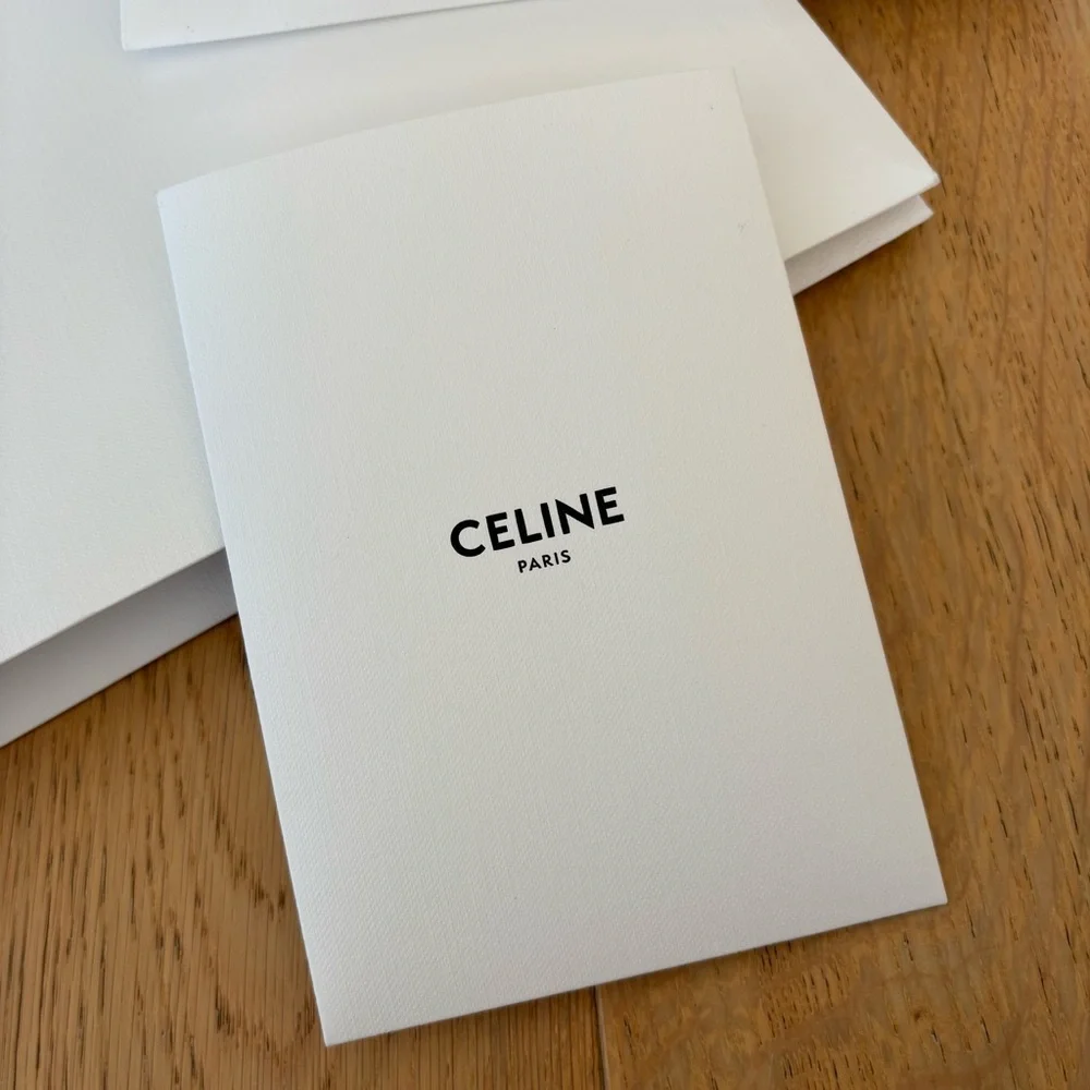 Celine White Tote and Gift Bag Set